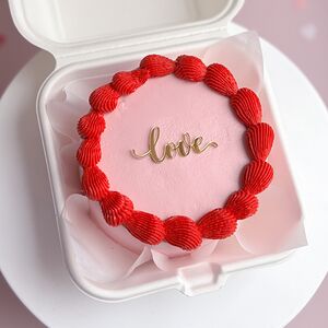 Бенто-торт в стиле ламбет Love