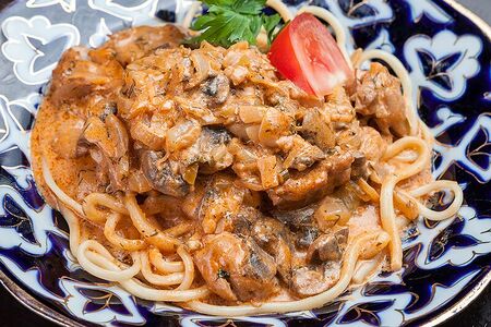 Лагман сливочный