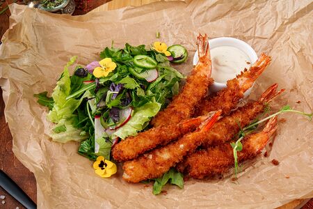 Креветки темпура 