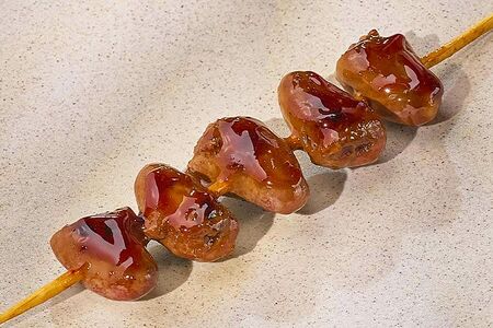 Шашлычок из куриных сердечек