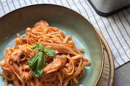 Паста с креветками