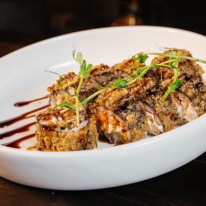 Темпура ролл с лососем