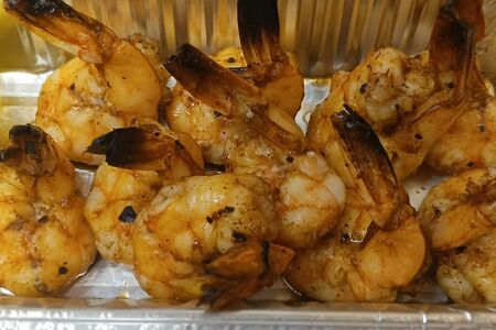 Тигровые креветки гриль