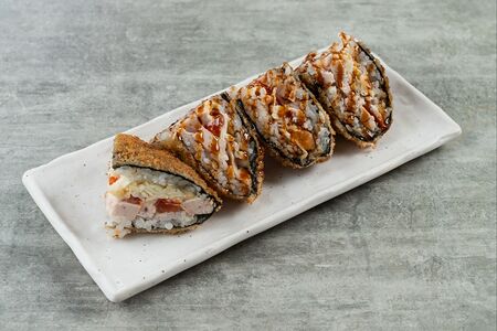 Сэндвич-ролл с лососем