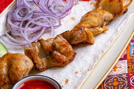 Шашлык из куриного бедра