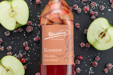 Компот яблочно-брусничный