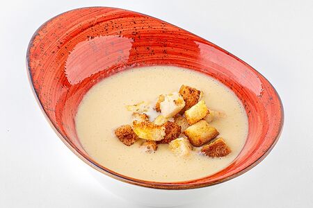 Сырный крем-суп с гренками