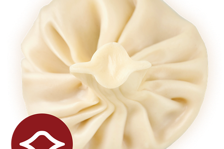 Хинкали с бараниной и зеленью