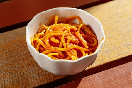 Томатные спагетти 