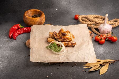 Шашлык из куриных крыльев