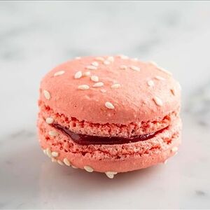 Макарон клубничный