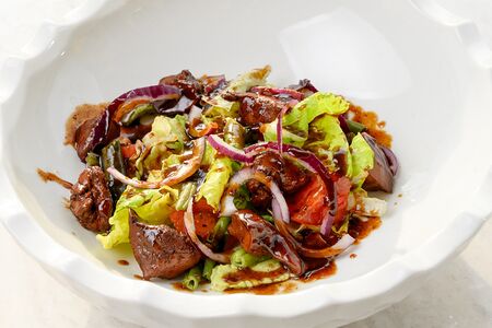 Салат с печенью 