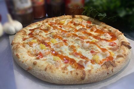 Пицца Креветки со сладким Чили 