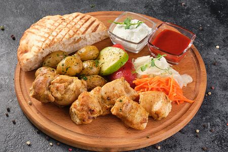 Шашлык из куриного филе