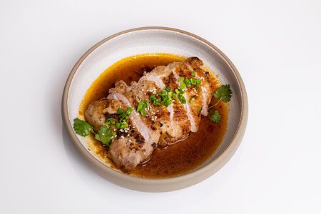 Цыпленок, сычуанский соус