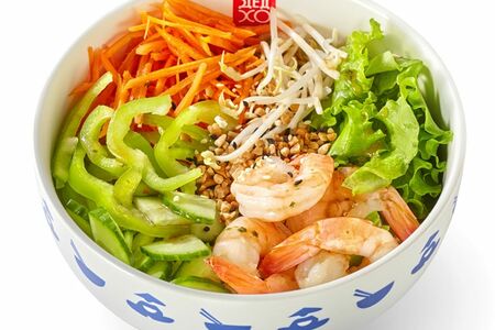 Салат по-Вьетнамски с креветками