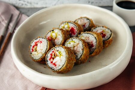 Темпура с тигровой креветкой