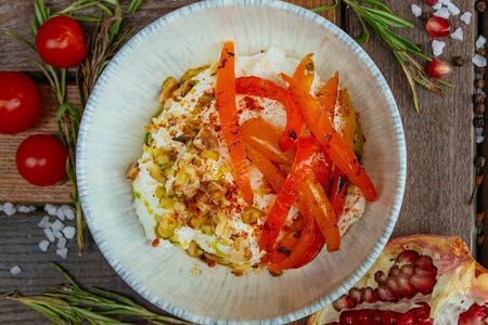 Печеный перец с пармезаном