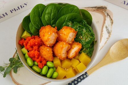 Поке классик с креветкой темпура