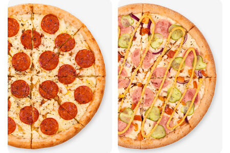 Комбо №1: Пиццы Чизбургер и Пепперони