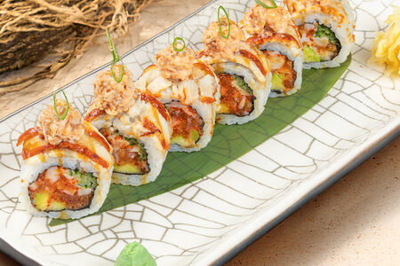 Роллы с креветкой и угрем