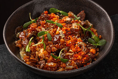 Рис с перечной говядиной