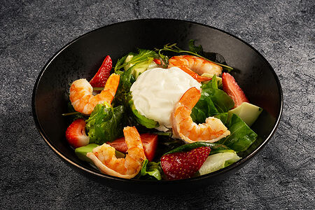 Салат Креветка-клубника