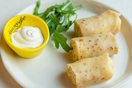 Блинчики с курицей