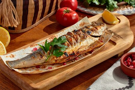 Сибас на мангале