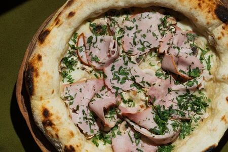 Ветчина-грибы-сливочный соус