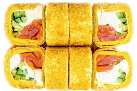 Тортилья темпура с лососем