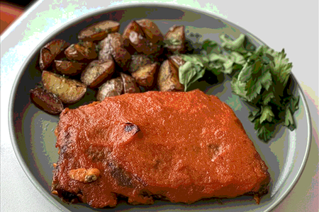 Томленые свиные ребра