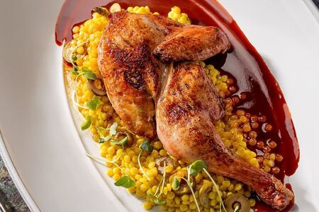 Цыпленок карри со сливочным птитимом