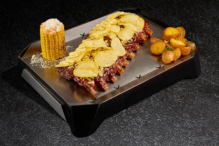 Basta Size с унаги, горчичным соусом и чипсами кранч