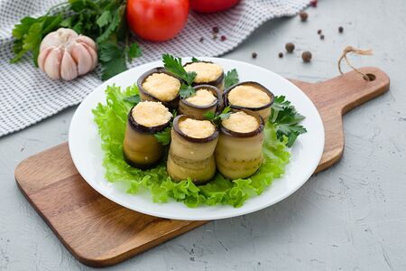 Улитки из баклажана