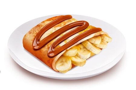 Блин банан и карамель