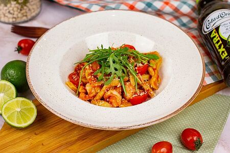 Ньокки с креветками по-сицилийски