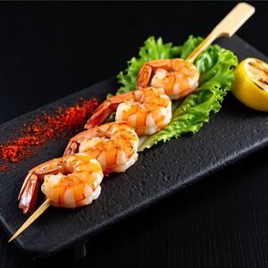 Шашлычок с креветками