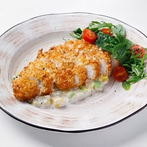 Грудка цыплёнка с цукини и картофелем