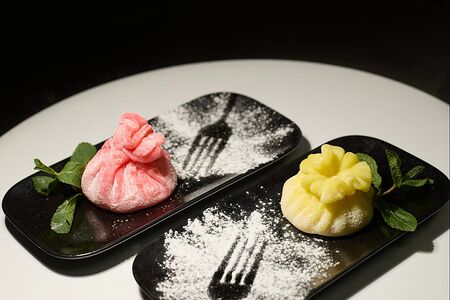 Моти хинкали - пюре манго