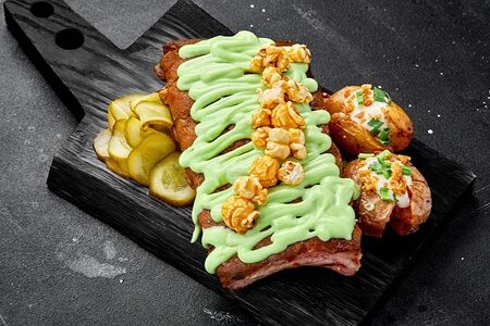 Свиные рёбра васаби 