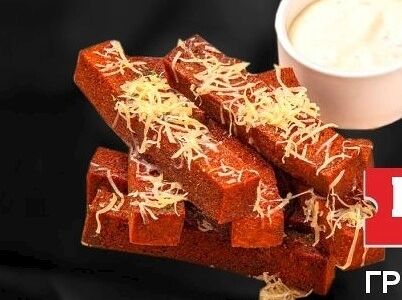 Гренки с чесночным соусом