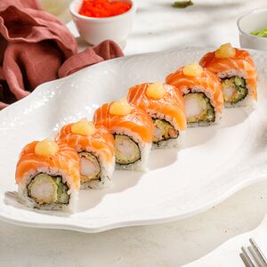 Темпура-ролл Креветка с лимонным гелем