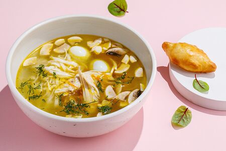 Домашний Куриный суп-лапша