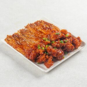 Эноки с курицей яннем