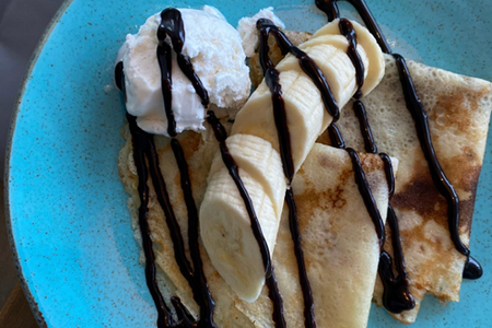 Блинчики с бананом