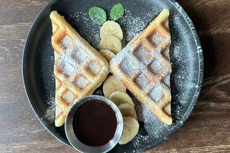 Детская вафля с бананом 