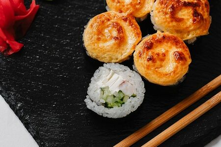 Запеченный с креветкой