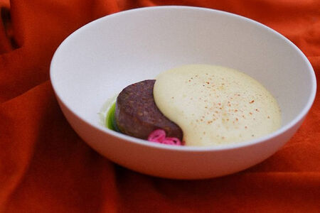 Бифштекс с муссом из трюфеля и пармезана