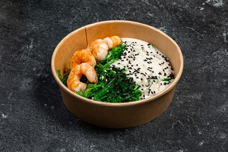 Чука салат с креветками